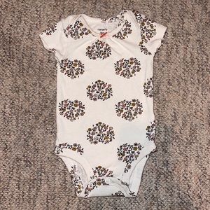 (15for$10) baby girl flower heart onesie